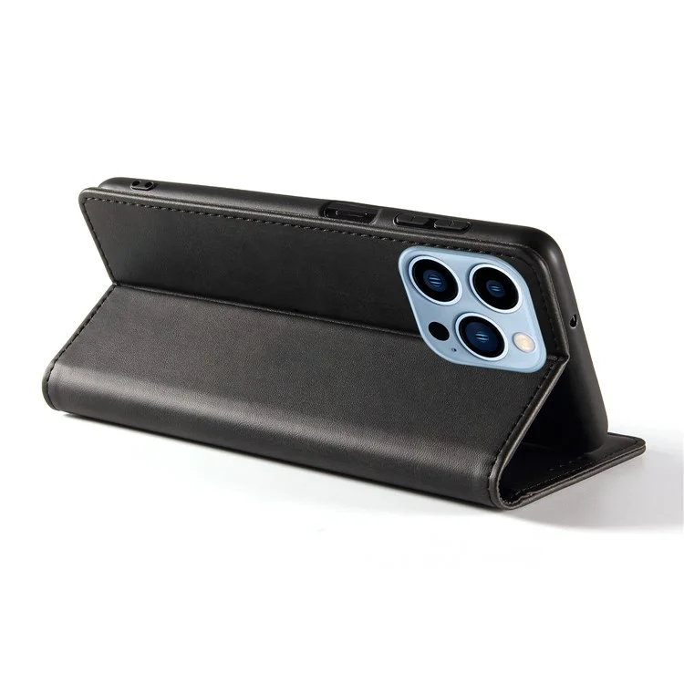 Flip Phone Case Wallet per iPhone 13 Pro Max 6.7 pollici, Custodia in pelle magnetica con supporto in finta pelle - Nero