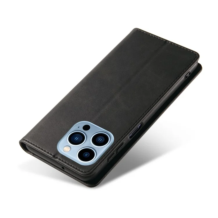 Flip Phone Case Wallet per iPhone 13 Pro Max 6.7 pollici, Custodia in pelle magnetica con supporto in finta pelle - Nero