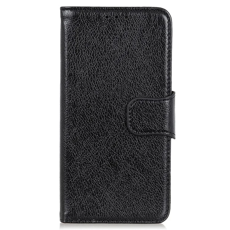 Для Motorola Moto G73 5G Чехол-книжка Nappa Texture Split Leather Anti-drop Stand Case - Чёрный