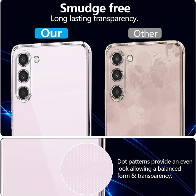 For Samsung Galaxy S23 Super Clear TPU Phone Case Anti-fingerprint Mobile Phone Shell Cover
