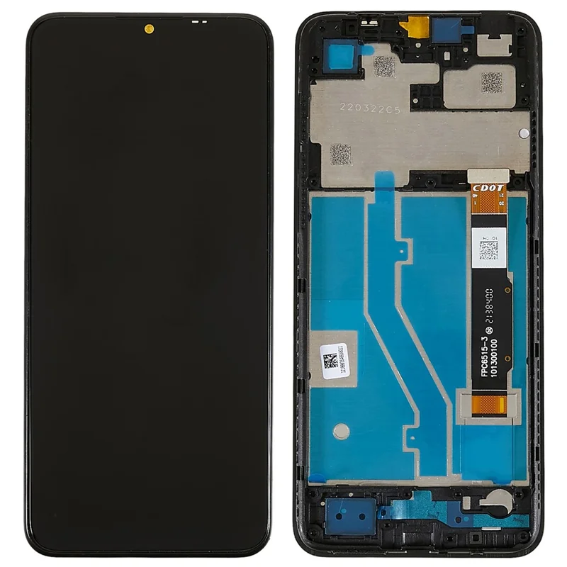 For TCL 30 SE / TCL 30E Grade B LCD Screen and Digitizer Assembly + Frame Replacement Part (without Logo)