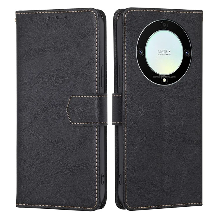 Per Honor X9a 5G / X40 5G / Magic5 Lite 5G RFID Blocking Phone Leather Case Stand Wallet Phone Cover - Nero