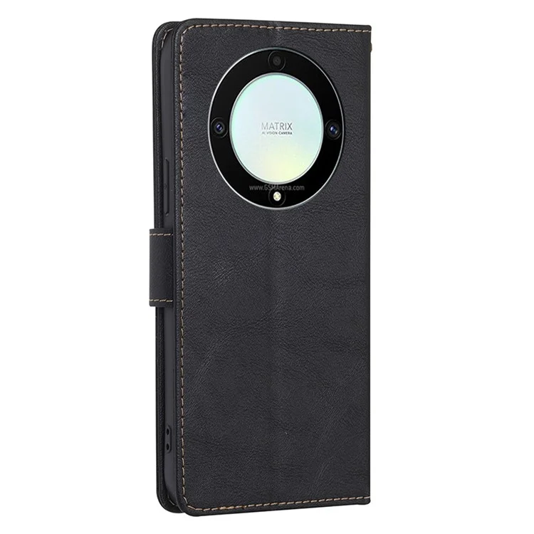 Per Honor X9a 5G / X40 5G / Magic5 Lite 5G RFID Blocking Phone Leather Case Stand Wallet Phone Cover - Nero