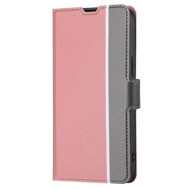 Pour Honor X40 5G / X9a 5G / Magic5 Lite 5G Twill Texture Leather Stand Phone Case Card Holder Full Protection Shell - Rose