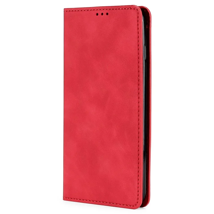 Per Honor X40 5G / X9a 5G / Magic5 Lite 5G Custodia per telefono touch skin, porta carta, in pelle, supporto antishock - Rosso
