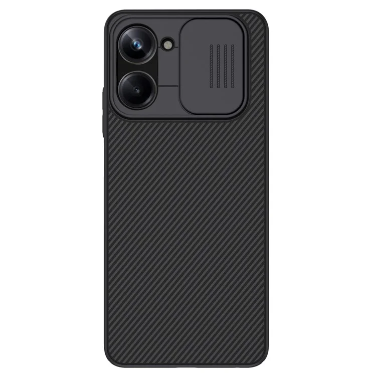 NILLKIN CamShield Hard PC Phone Case per Realme 10 Pro 5G, Protezione Scorrevole Obiettivo Custodia per Telefono - Nero