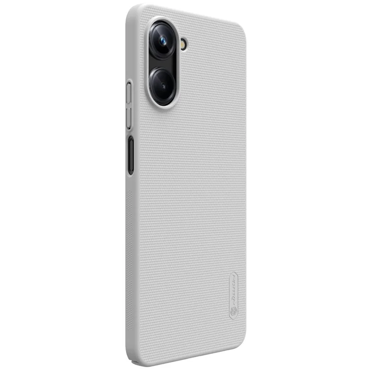 NILLKIN Frosted Shield Hard PC Phone Case per Realme 10 Pro 5G , Custodia posteriore opaca antitraccia - Bianca