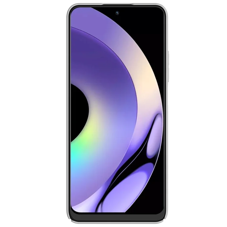 NILLKIN Frosted Shield Hard PC Phone Case per Realme 10 Pro 5G , Custodia posteriore opaca antitraccia - Bianca