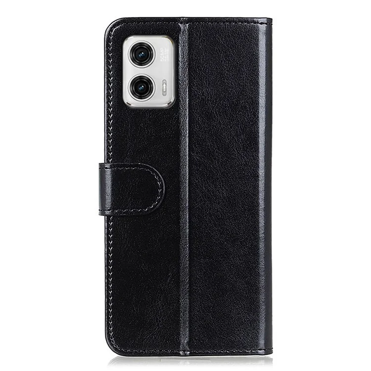 Per Motorola Moto G73 5G PU Pethe Phelle Phellet Caffermento Cazzo Cazzo Coperchi - Nero