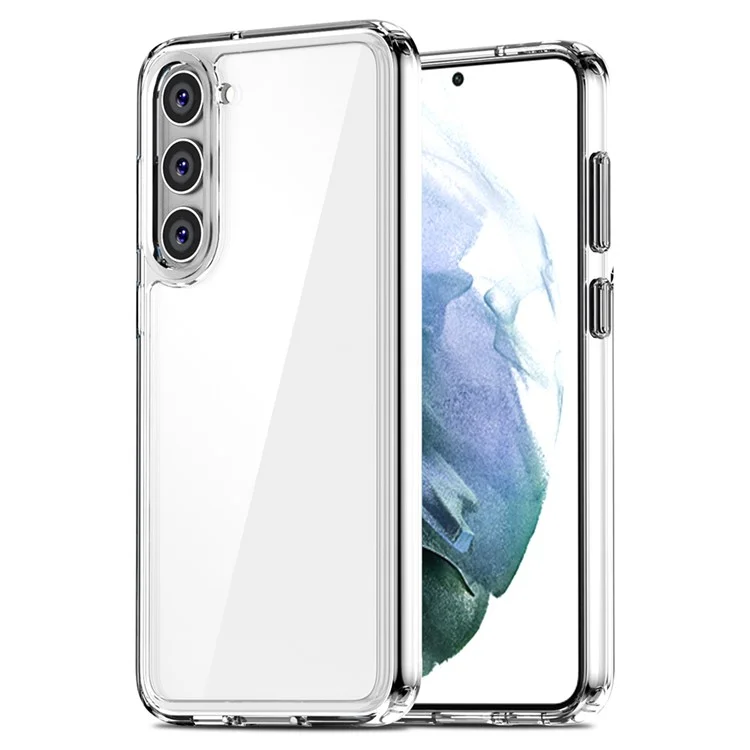 IPAKY Diamond Series для Samsung Galaxy S23+ Высокая прозрачность Ударопрочный чехол PC+TPU для защиты телефона - Прозрачный