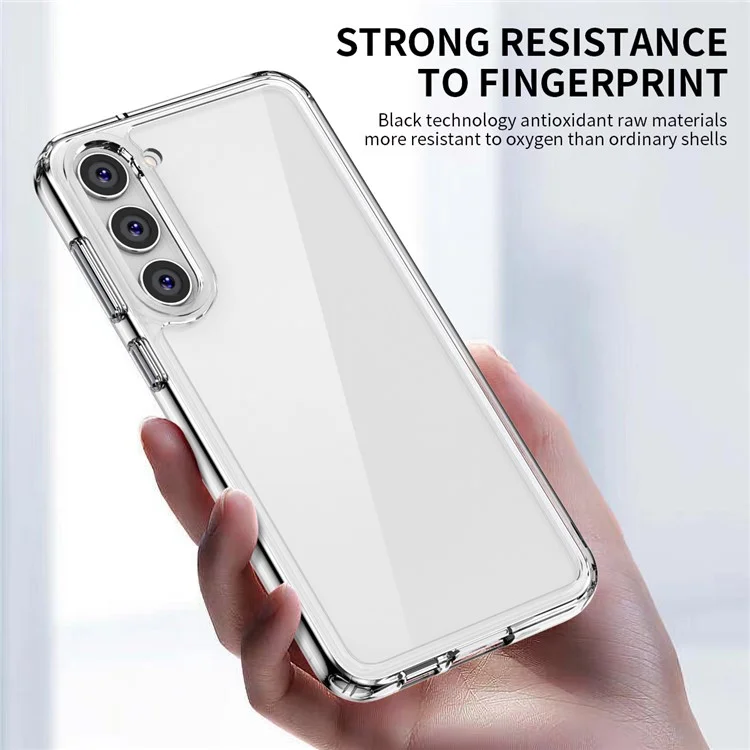 IPAKY Diamond Series для Samsung Galaxy S23+ Высокая прозрачность Ударопрочный чехол PC+TPU для защиты телефона - Прозрачный