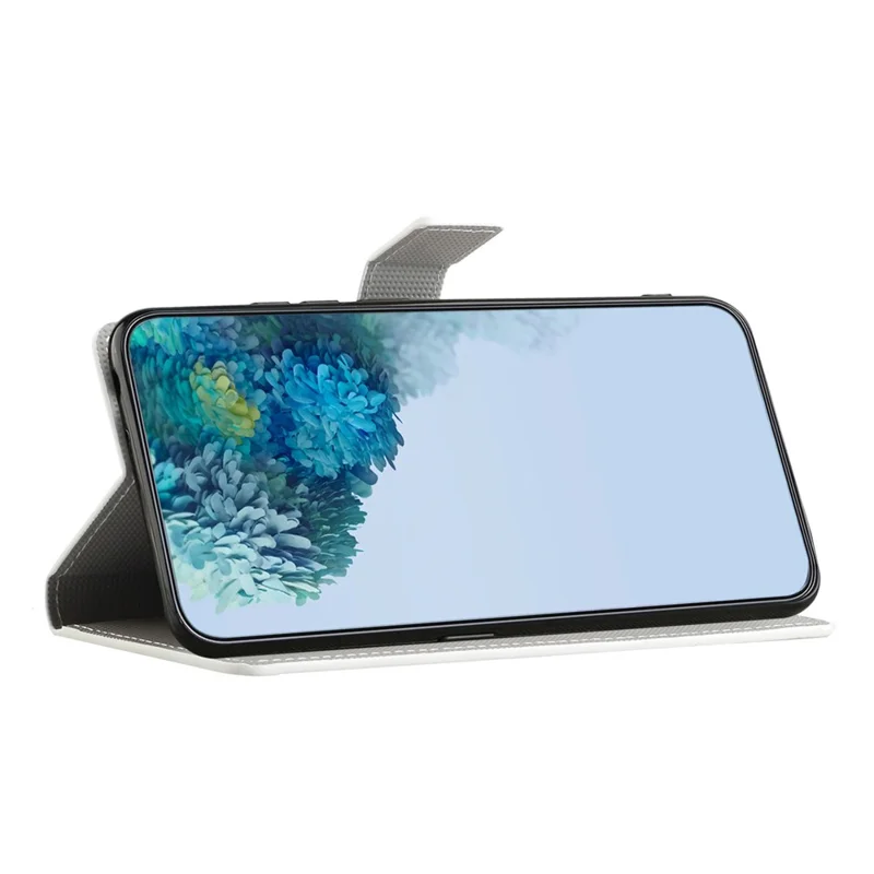 Leather Stand Phone Case For Motorola Moto E13 4G , Pattern Printing Magnetic Wallet Cover - Jelly Fish