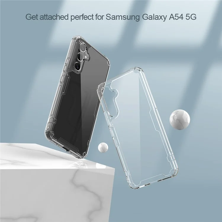 NILLKIN Nature Pro Series PC + TPU Case per Samsung Galaxy A54 5G, Cover per telefono trasparente