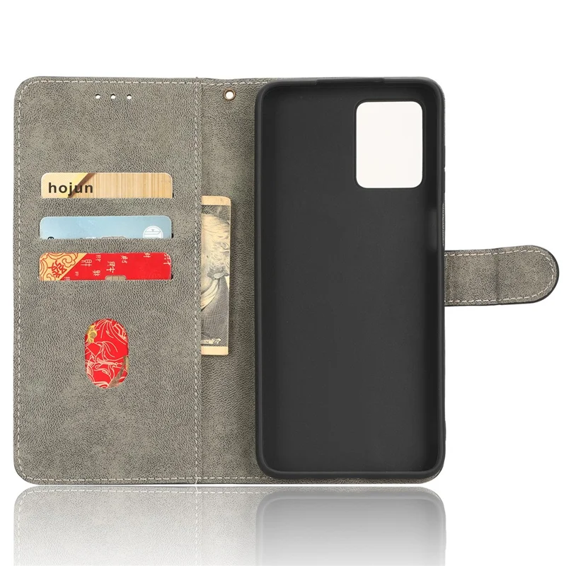 For Motorola Moto G53 5G Leather Phone Case Phone Stand RFID Blocking Wallet Cover - Blue