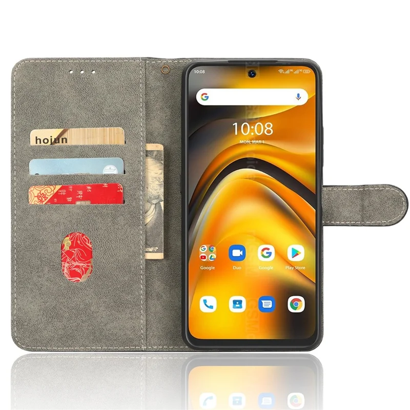 For Umidigi A13 Pro TPU+PU Leather Phone Case Phone Stand RFID Blocking Wallet Cover - Green