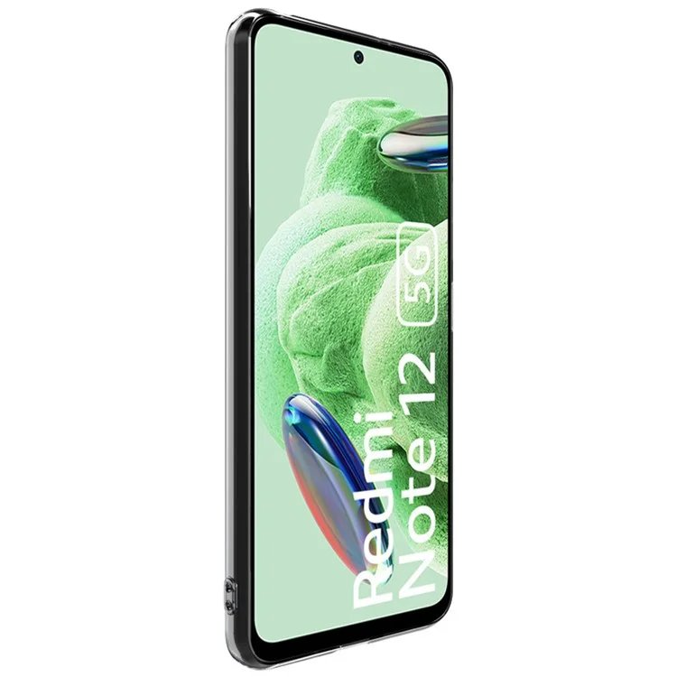 IMAK UX-5 Série pour Xiaomi Redmi Note 12 5G (Inde) / Poco X5 5G Etui de Protection Transparent en TPU Anti-Poussière