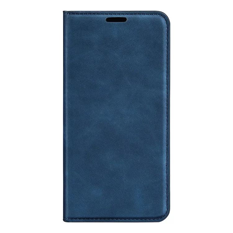 Para Xiaomi 13 5G Capa de telefone com absorção magnética automática, suporte de carteira, pele amigável e anti-queda - Azul