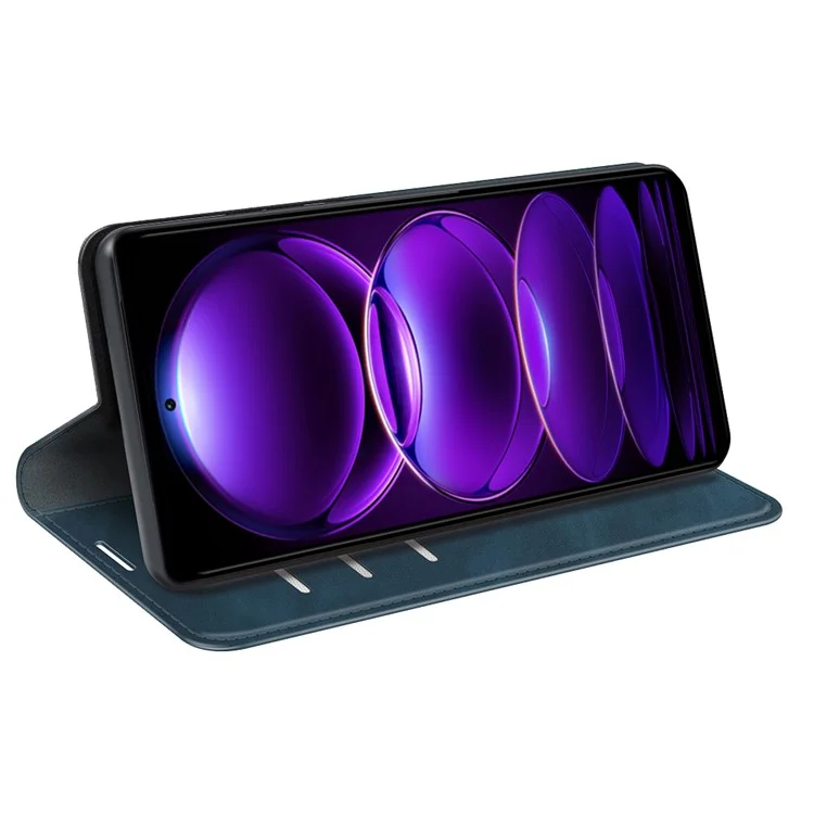 Para Xiaomi Redmi Note 12 Pro+ 5G Capa Flip de Couro PU com Suporte - Azul