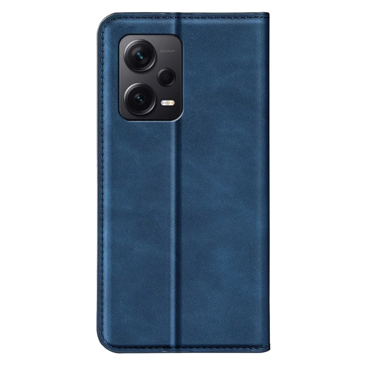 Para Xiaomi Redmi Note 12 Pro+ 5G Capa Flip de Couro PU com Suporte - Azul