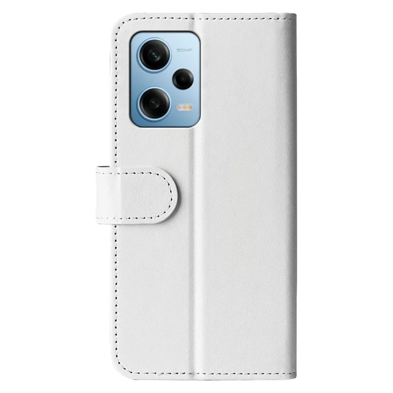 For Xiaomi Redmi Note 12 Pro 5G / Note 12 Pro Speed 5G / Poco X5 Pro 5G Leather Wallet Case Crazy Horse Texture Stand Cover - White