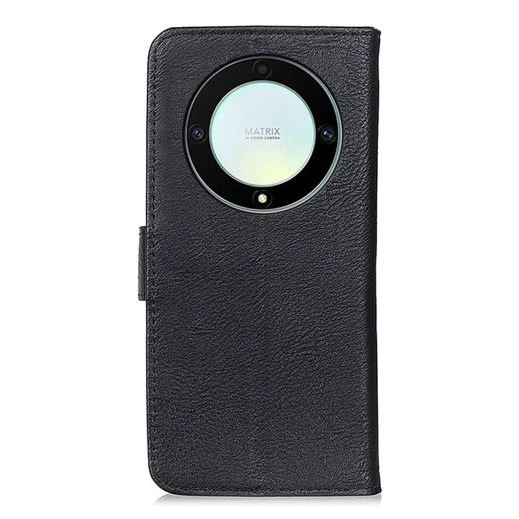 KHAZNEH For Honor X9a 5G / Magic5 Lite 5G / X40 5G Custodia Antiurto in Pelle di Mucca con Texture - Nero