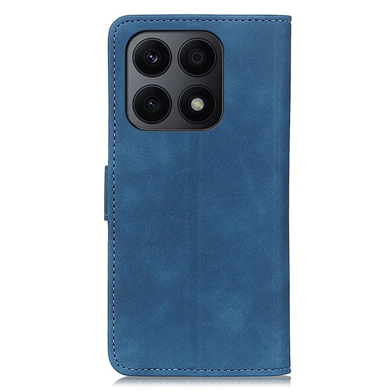 KHAZNEH For Honor X8a 4G Étui en cuir Texture vintage Portefeuille Support de protection pour téléphone - Bleu