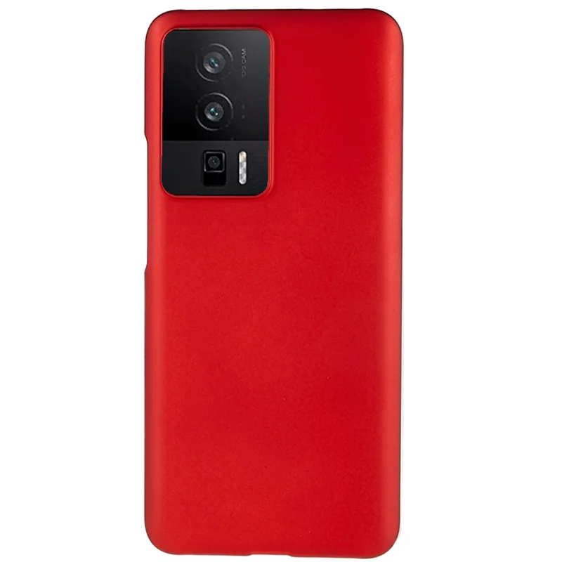 For Xiaomi Poco F5 Pro 5G / Redmi K60 Pro 5G / K60 5G Hard PC Phone Case Rubberized Non-Slip Cover - Red