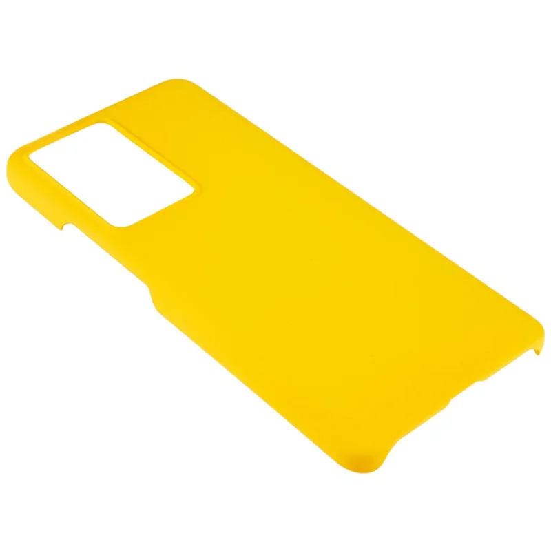 For Xiaomi Poco F5 Pro 5G / Redmi K60 Pro 5G / K60 5G Hard PC Phone Case Rubberized Non-Slip Cover - Yellow