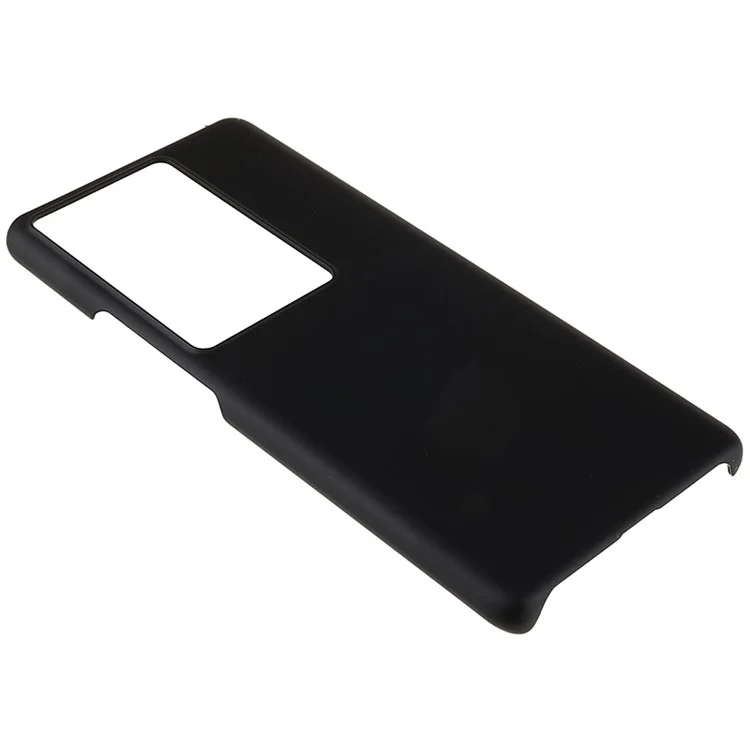 Pour vivo iQOO 11 Pro 5G Étui de protection PC caoutchouté Glossy Surface Glossy Back Phone Cover - Noir