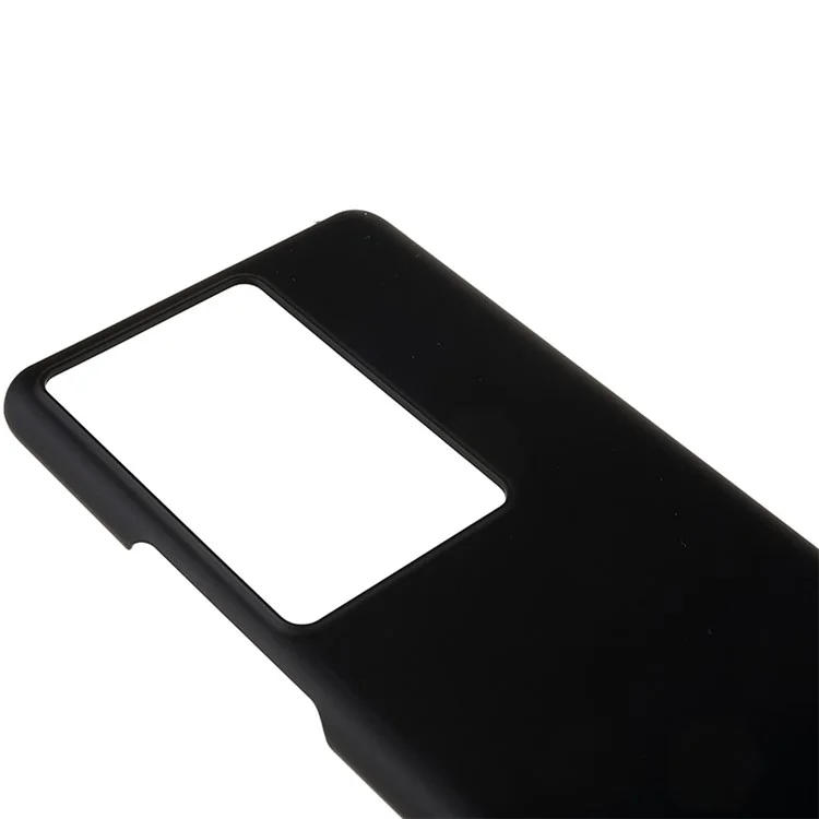Pour vivo iQOO 11 Pro 5G Étui de protection PC caoutchouté Glossy Surface Glossy Back Phone Cover - Noir