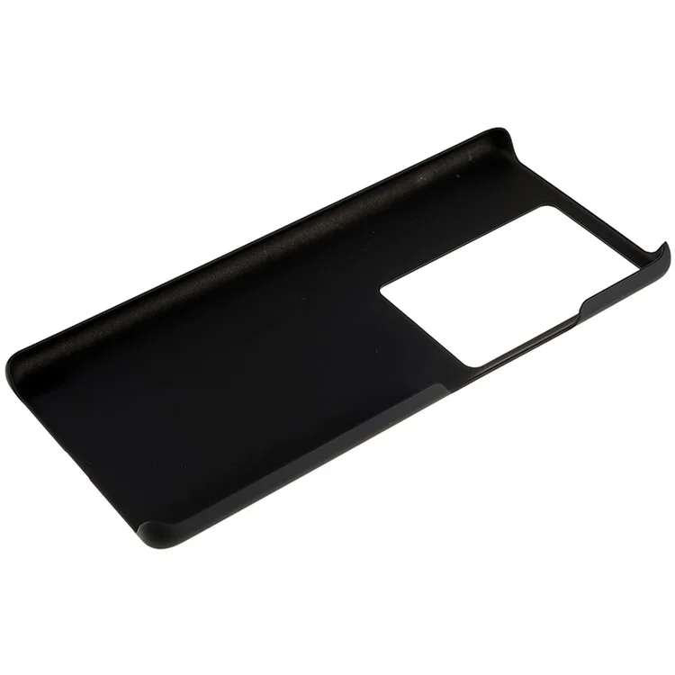 Pour vivo iQOO 11 Pro 5G Étui de protection PC caoutchouté Glossy Surface Glossy Back Phone Cover - Noir