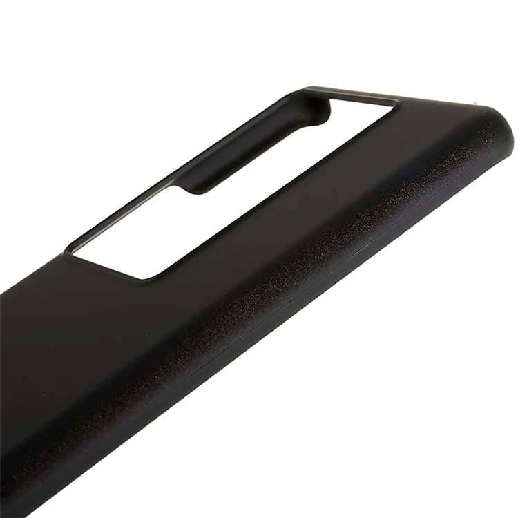 Pour vivo iQOO 11 Pro 5G Étui de protection PC caoutchouté Glossy Surface Glossy Back Phone Cover - Noir