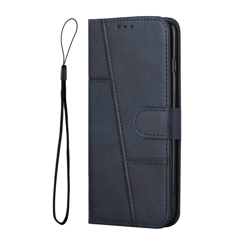 Protective Phone Cover For TECNO Pop 5 LTE 4G , Anti-Scratch Flip Leather Phone Wallet Case Stand with Strap - Sapphire