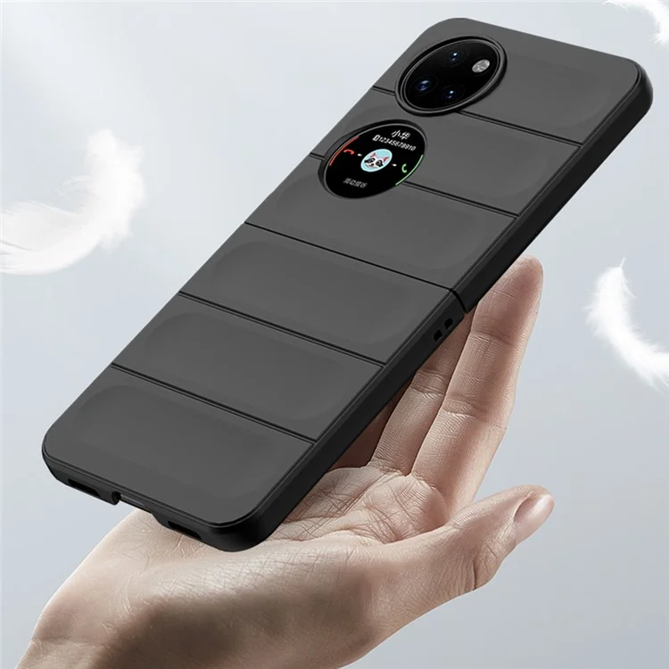 Capa de Telefone Celular Para Huawei P50 Bolso de Bolso Tocha pc Robada Anti-gotphone Tampa de Smartphone - Menta Verde