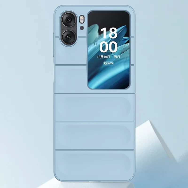 Skin-touch Phone Case for Oppo Find N2 Flip 5G Rugged Hard PC Protective Phone Cover - Orange
