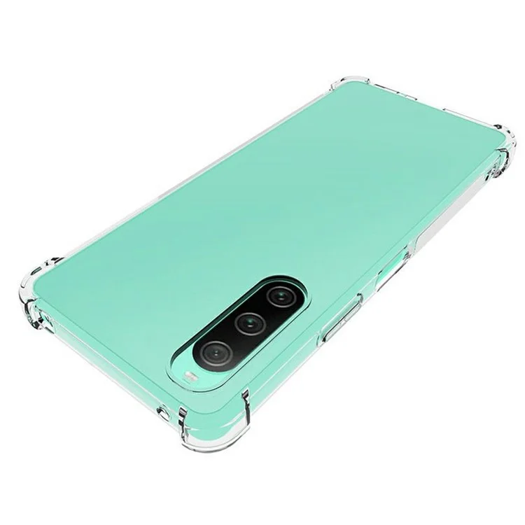 For Sony Xperia 10 V Anti-drop Soft TPU Phone Case Transparent Anti-skid Protective Cover