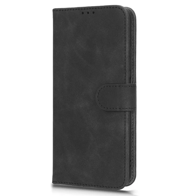 Per Xiaomi Poco X5 5G / Redmi Note 12 5G (Global) / (India) / (Cina) Skin-touch PU Leather Flip Stand Phone Case Drop-proof Wallet Cover - Nero