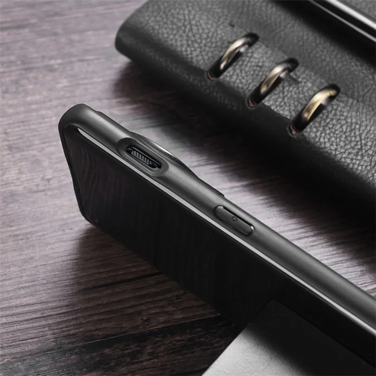 Funda magnética para teléfono para OnePlus 11 5G , cubierta trasera de TPU revestida de piel de poliuretano + PC con electrochapado - Cian