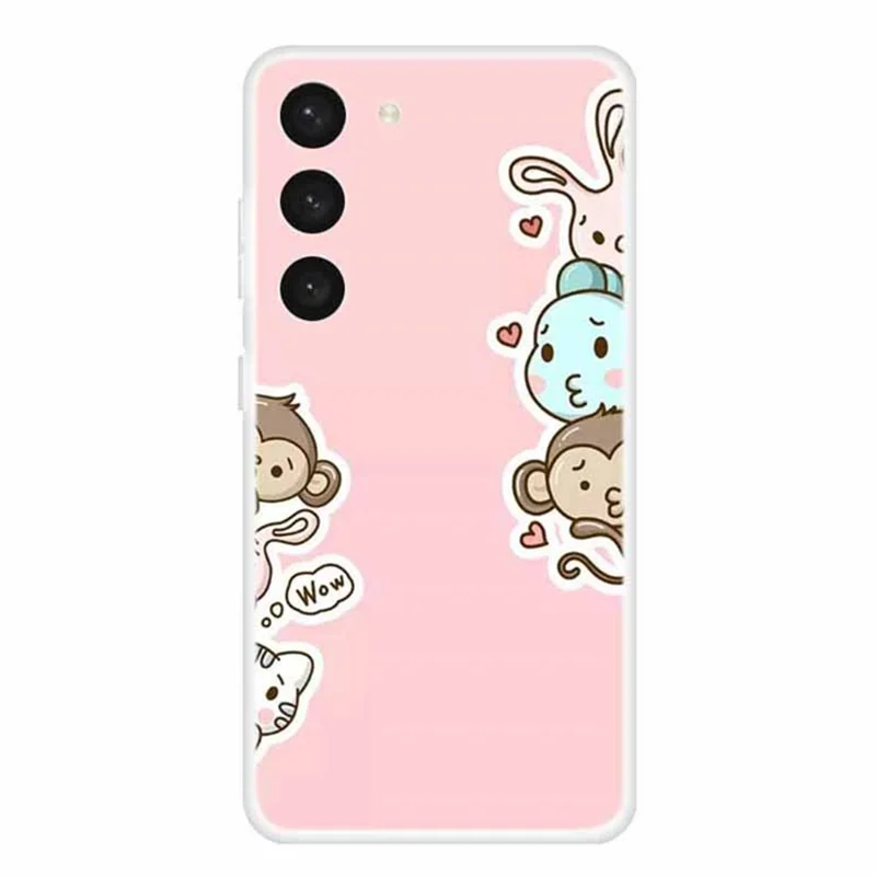 TPU Phone Case for Samsung Galaxy S23 Pattern Printing Slim Soft Shockproof Cover - Wow