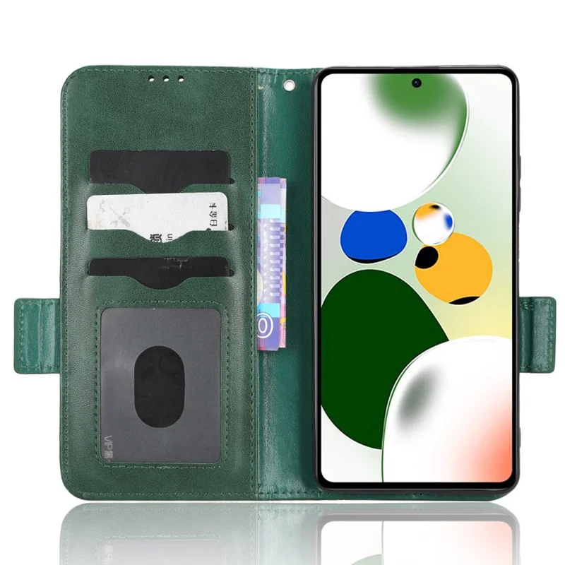 Xiaomi Poco X5 Pro 5G / Redmi Note 12 Pro Speed 5G Cell Phone Stand Case Imprinted Pattern Wallet Cover - Green