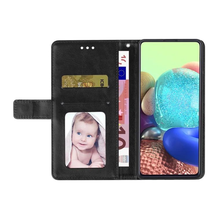 HT01 Pour Samsung Galaxy A24 4G (162,1 x 77,6 x 8,3 mm) Étui de protection antichoc Coque de téléphone en cuir imprégné de ligne en forme de Y - Noir