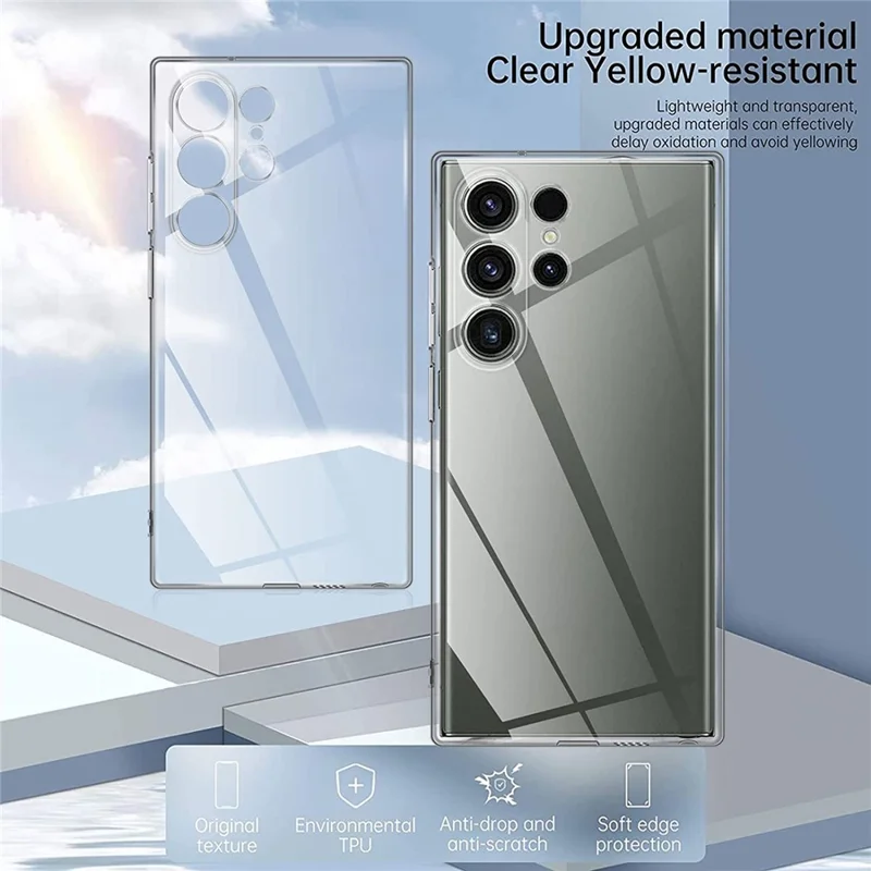 Чехол для телефона Samsung Galaxy S23 Ultra из ударопрочного ТПУ, противоударный, противоотпечатковый