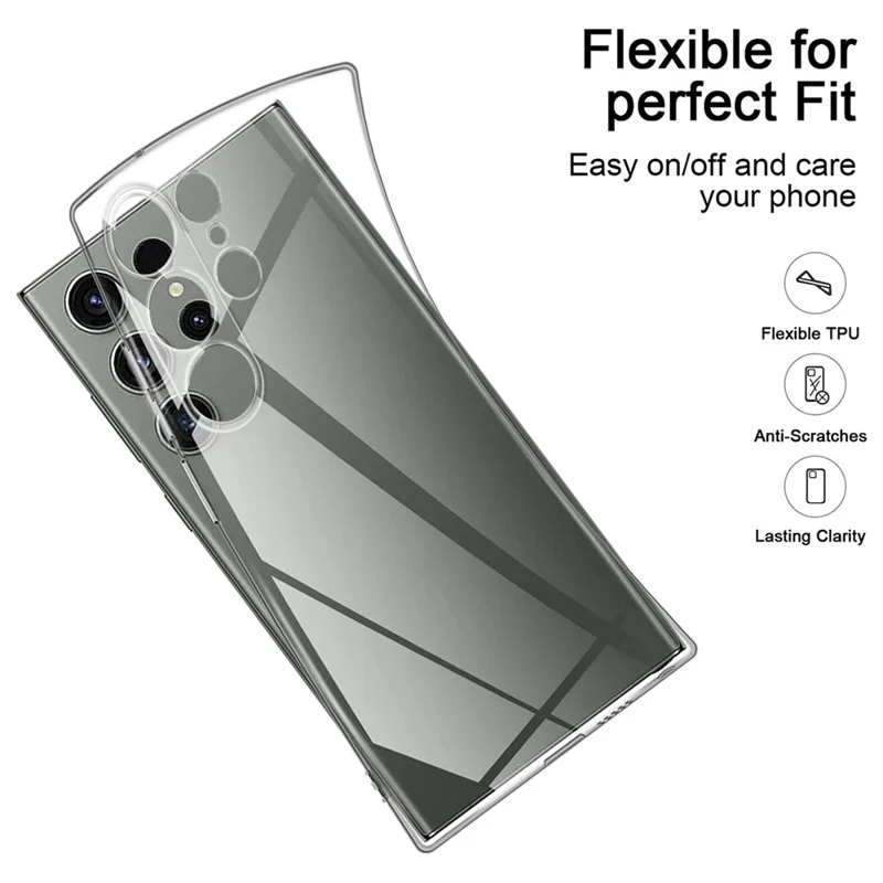 Чехол для телефона Samsung Galaxy S23 Ultra из ударопрочного ТПУ, противоударный, противоотпечатковый