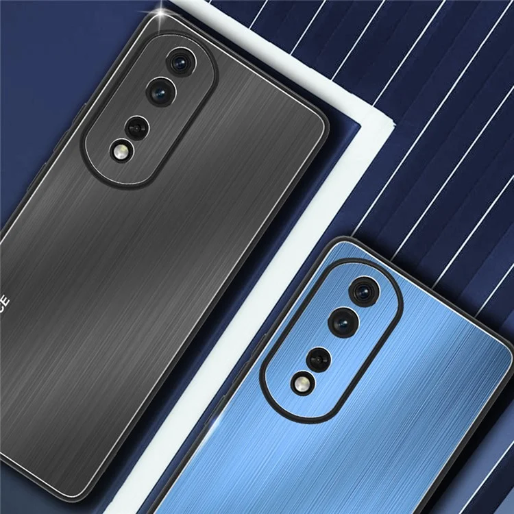 Чехол для телефона For Honor 80 GT 5G из гофрированного алюминиевого сплава с защитным отбортованным краем - серебро