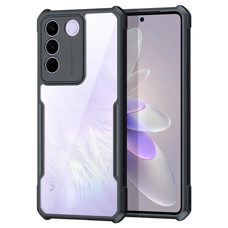 XUNDD для vivo S16e 5G / V27e 5G Чехол для мобильного телефона Акрил + TPU Прозрачный Противоцарапинный чехол для телефона