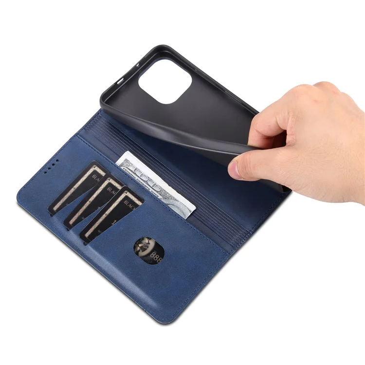 AZNS Para Huawei Enjoy 50z 4G / nova Y61 4G Flip Leather Phone Case Wallet Stand Magnetic Phone Cover - Azul