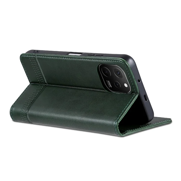 AZNS Per Huawei Enjoy 50z 4G / nova Y61 4G Custodia Flip in Pelle Portafoglio con Supporto Magnetico - Verde