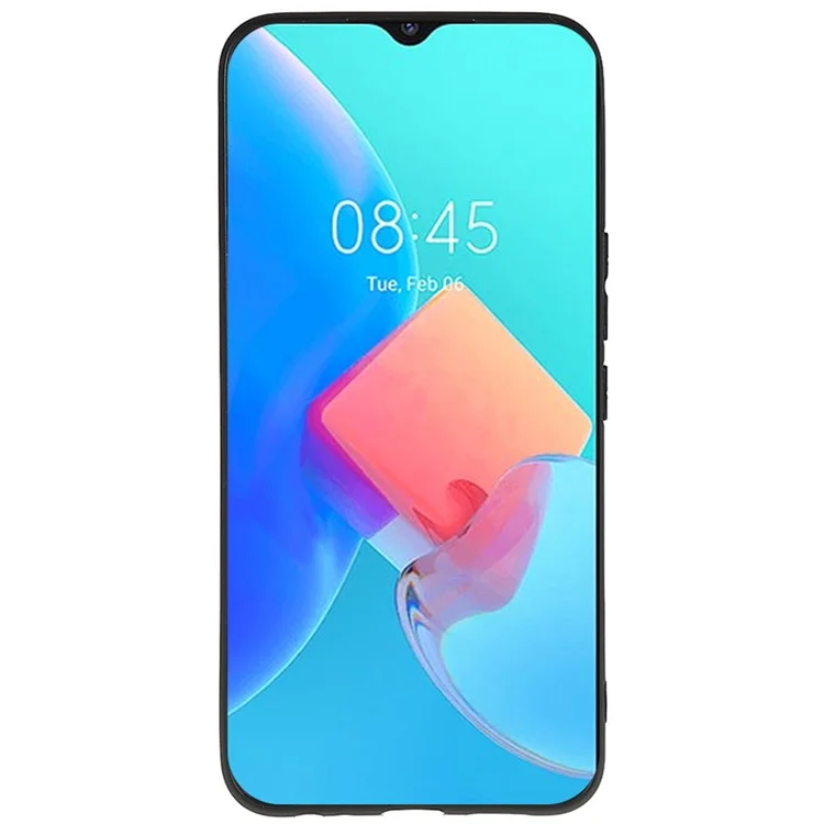 Coque de téléphone mince anti-chute pour TECNO Spark Go 2022, housse de téléphone portable anti-rayures brillante en TPU - Noir