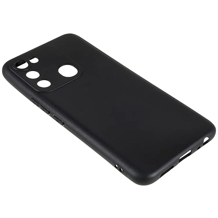 Coque de téléphone mince anti-chute pour TECNO Spark Go 2022, housse de téléphone portable anti-rayures brillante en TPU - Noir