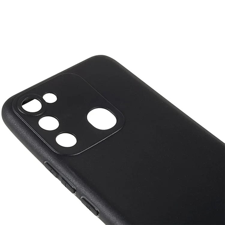 Coque de téléphone mince anti-chute pour TECNO Spark Go 2022, housse de téléphone portable anti-rayures brillante en TPU - Noir